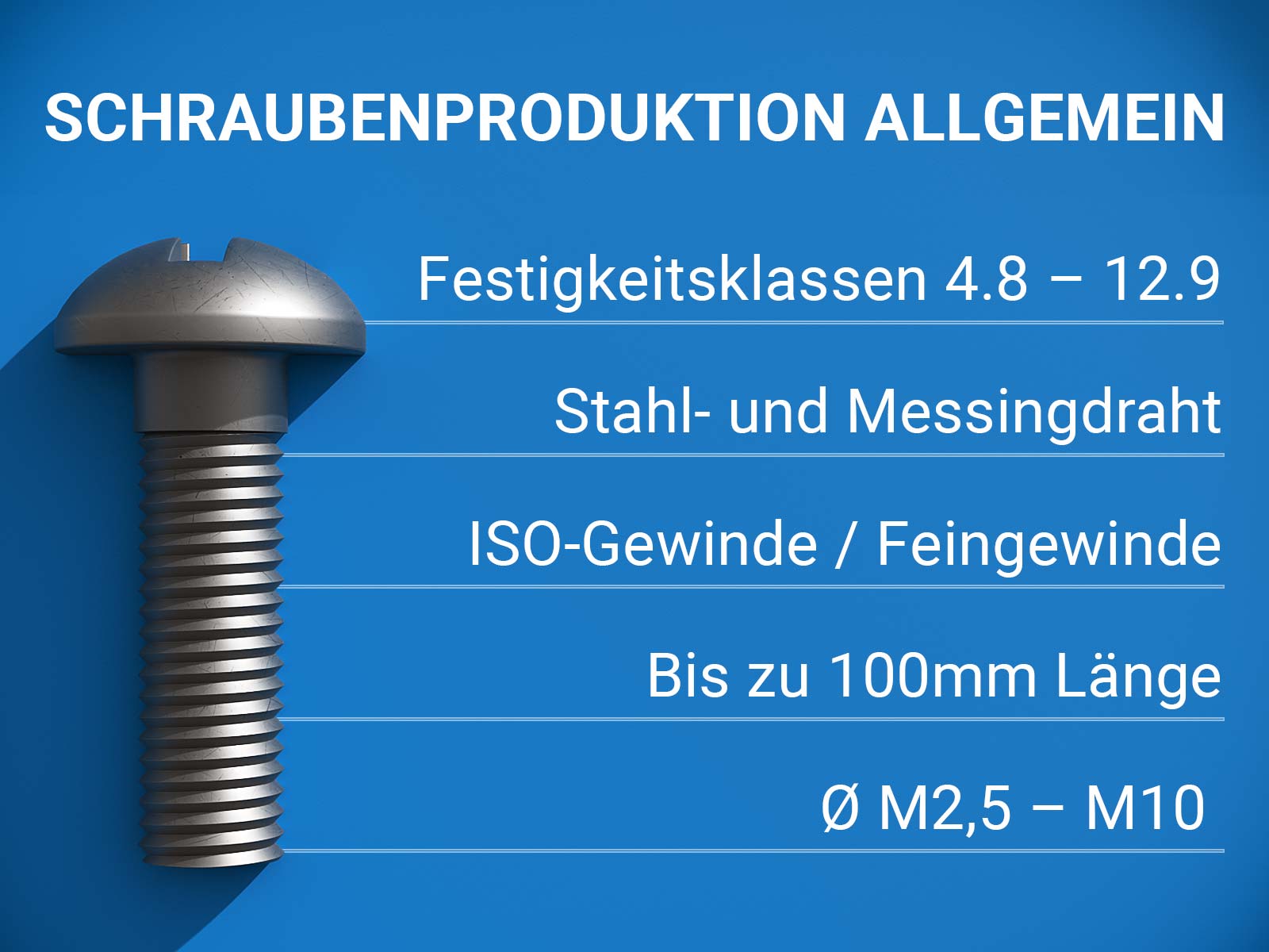 Normschrauben • Sonderschrauben • Schraubenhersteller • Frey Schrauben GmbH
