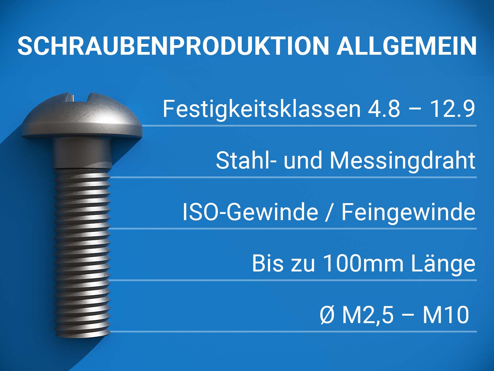 Normschrauben • Sonderschrauben • Schraubenhersteller • Frey Schrauben GmbH